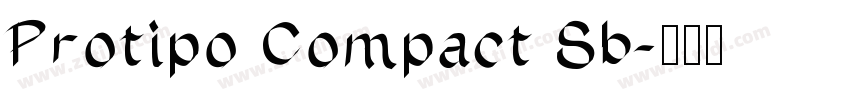 Protipo Compact Sb字体转换